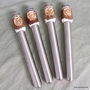 Trachtenflachmann Hirschschnitzerei Kappe neutral