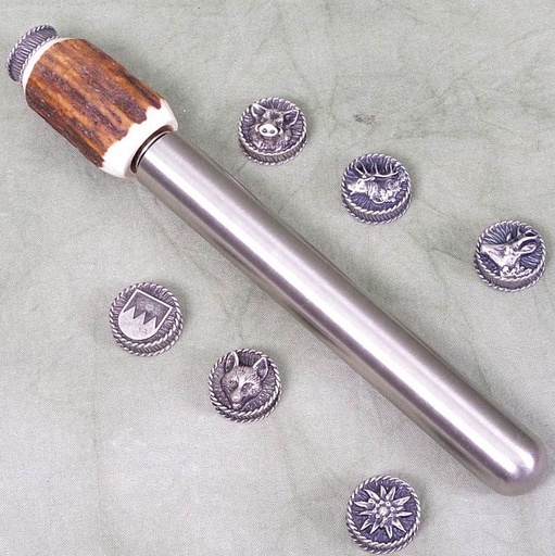 [P0023668-Natur] Trachtenflachmann Kappe Gams