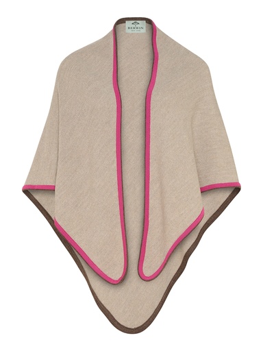 Stricktuch mit zweifärbiger Kante
